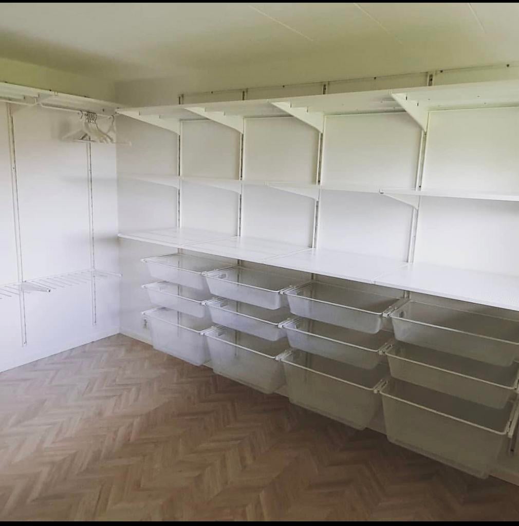 Ikea algot manden en planken kledingkast badkamerkast, Ophalen of Verzenden, Zo goed als nieuw, Metaal, Minder dan 100 cm