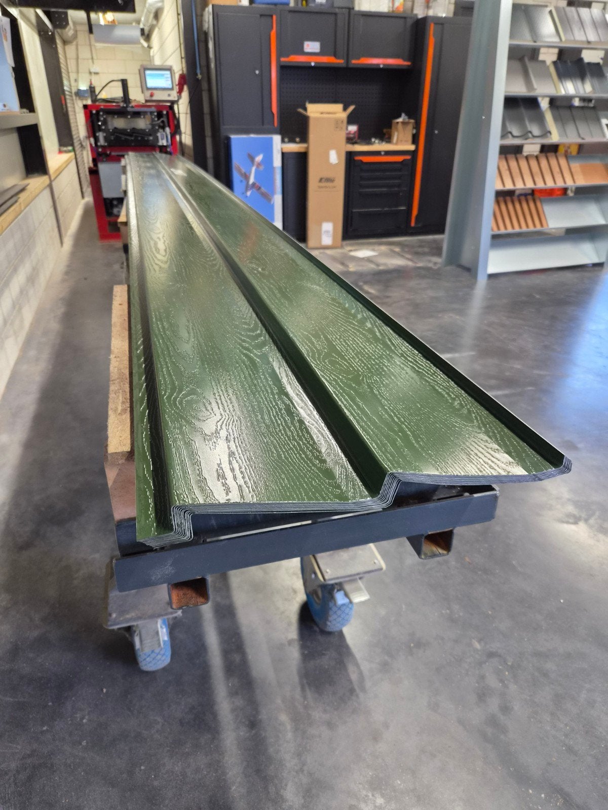 Rabatplaten/potdekselplaten groen met houtnerf, Ophalen, Nieuw, Overige materialen