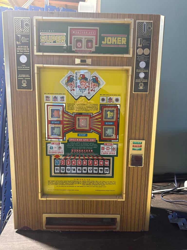 Duitse Gokkast Super Joker - Muntinworp defect, Verzamelen, Automaten | Gokkasten en Fruitautomaten, Gebruikt, Overige munten