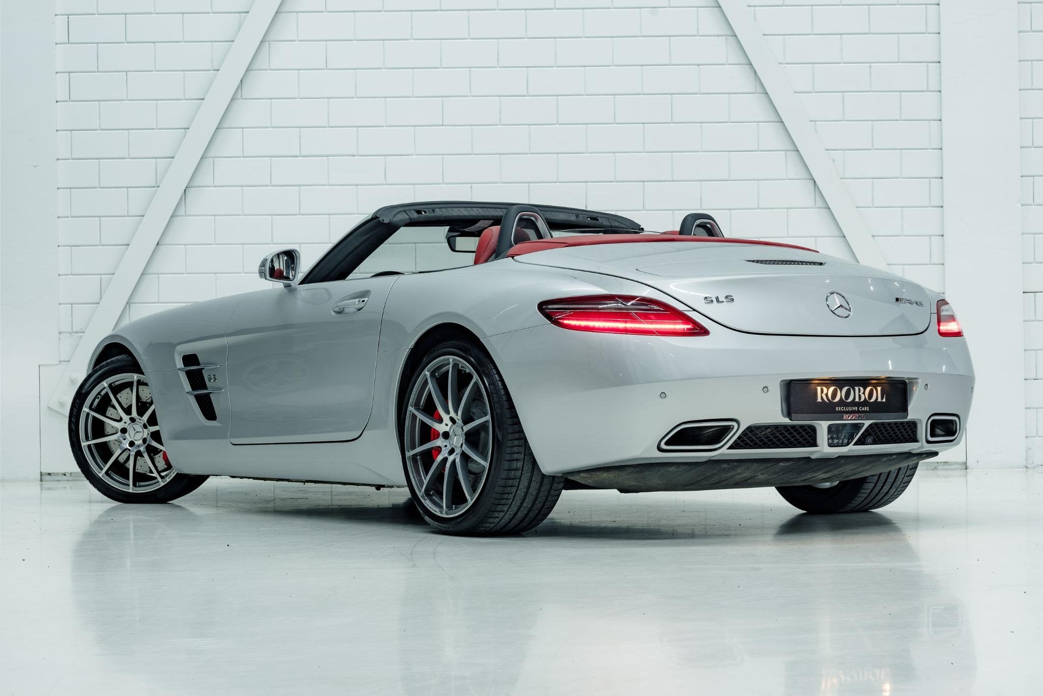 Mercedes-Benz SLS Roadster 6.3 AMG l Rood Leder l Rode Cabri, Auto's, Automaat, Euro 5, Achterwielaandrijving, Cabriolet