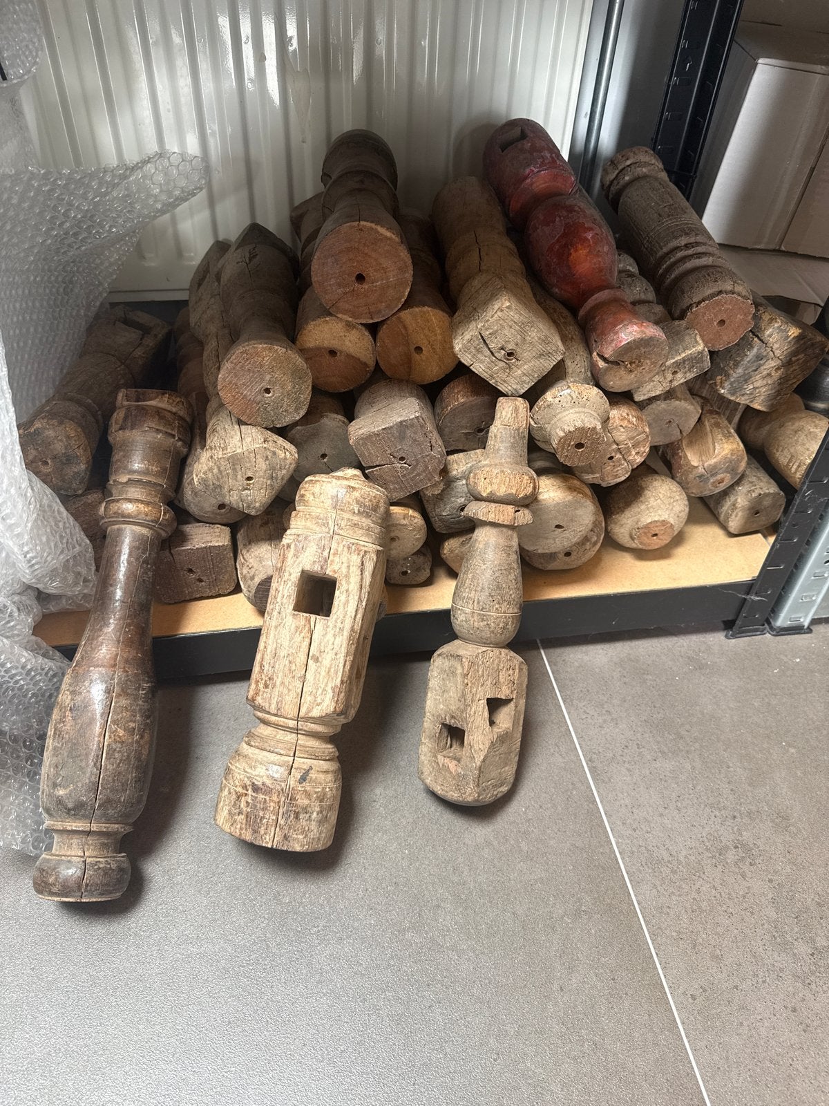 Partij unieke houten ornamenten uit India, Ophalen of Verzenden