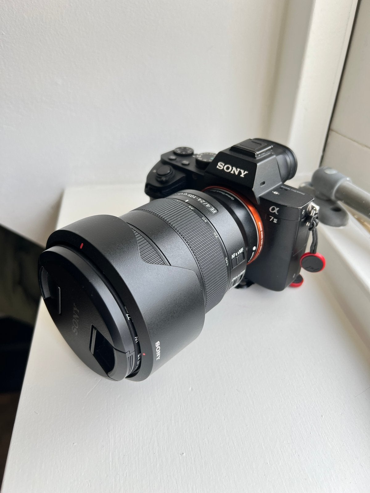 Sony A7 II + FE 24-105mm F4 G OSS + filters en accessoires, Kantelbaar/draaibaar scherm, Ophalen of Verzenden, Zo goed als nieuw