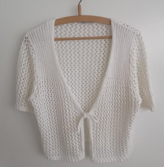 Miss Etam kanten katoenen hesje, maat XL, Oosterveldweg 15, 7274 DZ, Verzenden, Wit, Maat 46/48 (XL) of groter