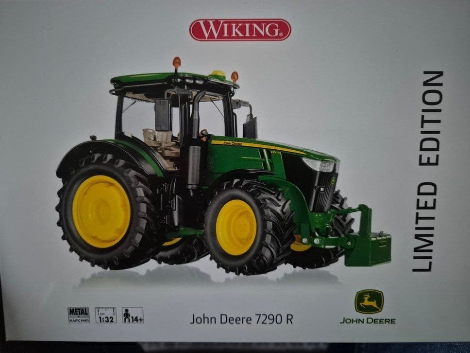 Wiking John Deere 7290 R Limited Edition, Ophalen of Verzenden, Nieuw, Overige typen, Overige merken