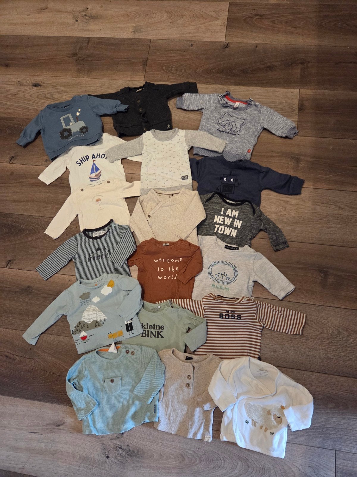 Babykleding pakket jongens truitjes maat 50/56, Ophalen of Verzenden, Zo goed als nieuw, Maat 56
