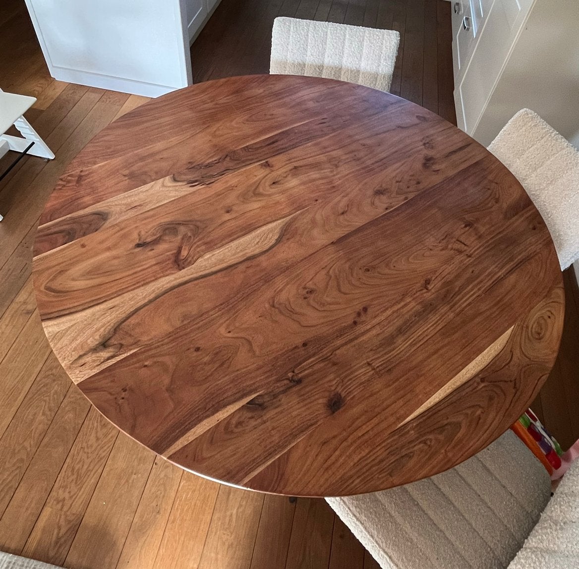Eettafel rond Oslo 130cm, Huis en Inrichting, Ophalen, Rond, 100 tot 150 cm
