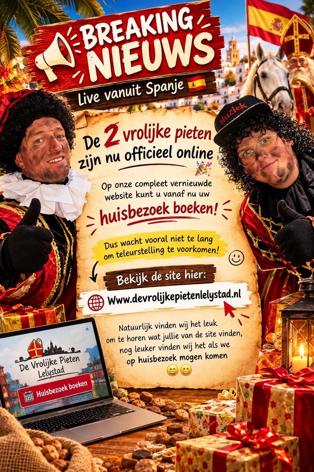 De leukste pieten van de officiele intocht van Lelystad!, Diversen, Ophalen of Verzenden, Nieuw