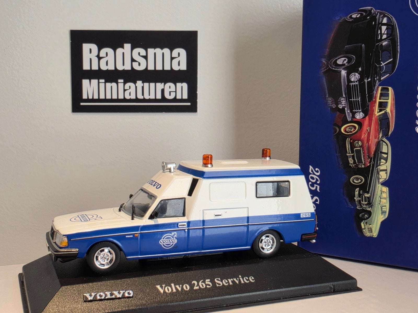 Volvo 265 " Service auto " - 1:43 Ixo/Volvo atlas collectie, Ixo/Volvo atlas serie, Auto, Ophalen of Verzenden, Zo goed als nieuw