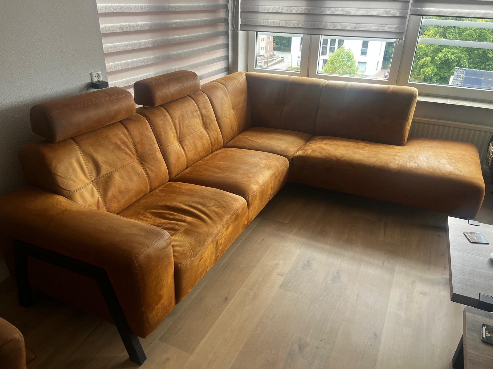 Bank - Hoekbank, Ophalen, 250 tot 300 cm, Gebruikt, Minder dan 75 cm
