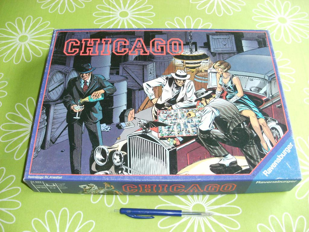 Chicago bordspel - Een crimineel spel, Een of twee spelers, Ophalen of Verzenden, Gebruikt