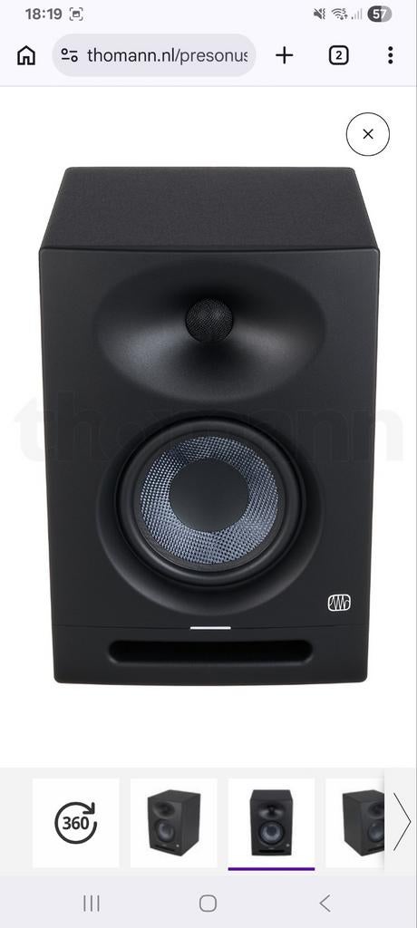 Presonus eris studio 5 2x l + r amsterdam noord, Audio, Tv en Foto, Luidsprekers, Ophalen, Minder dan 60 watt, Front, Rear of Stereo speakers