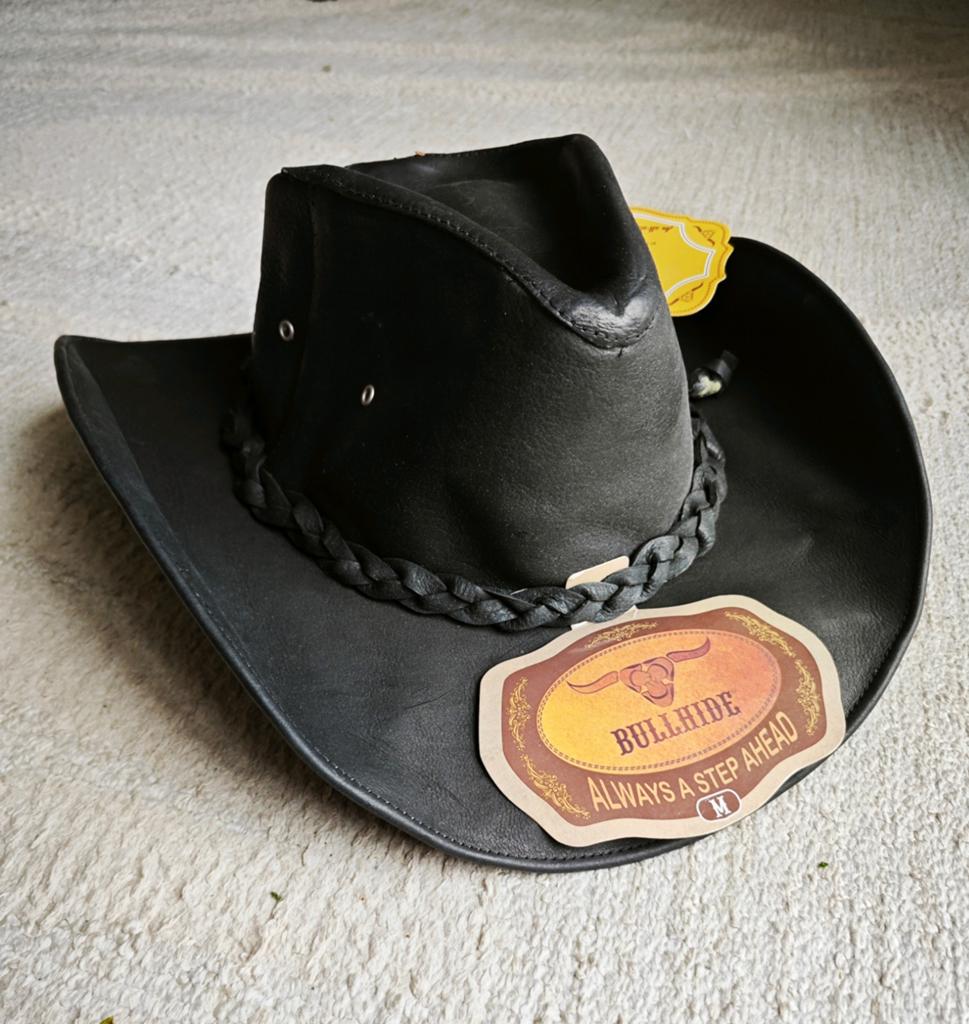 Bullhide leren cowboyhoed - Nieuw met label, Kleding | Heren, Hoeden en Petten, Ophalen of Verzenden, Nieuw, Bullhide, Hoed