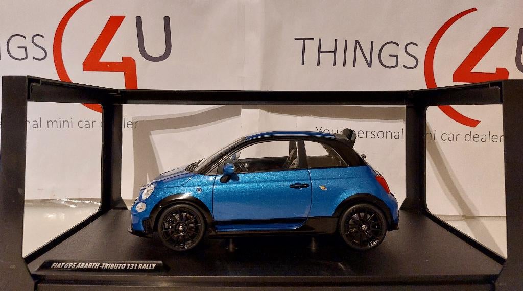 Solido 1:18 Fiat 695 Abarth Tributo 131 Rally 2022 blauw, Hobby en Vrije tijd, Modelauto's | 1:18, Ophalen of Verzenden, Nieuw