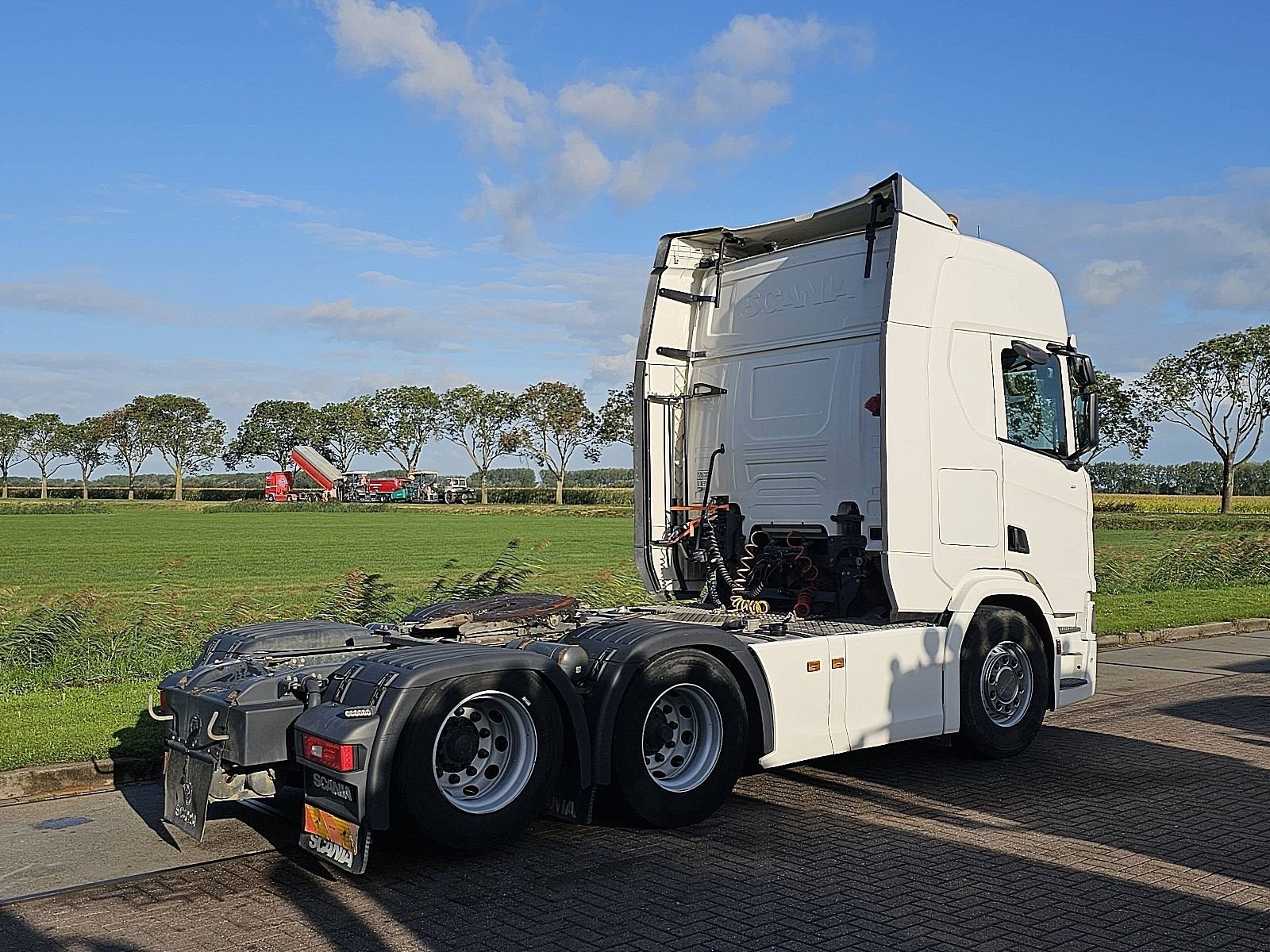 SCANIA R650 6x2 v8 retarder pto, Auto's, Automaat, Euro 6, Scania, Wit