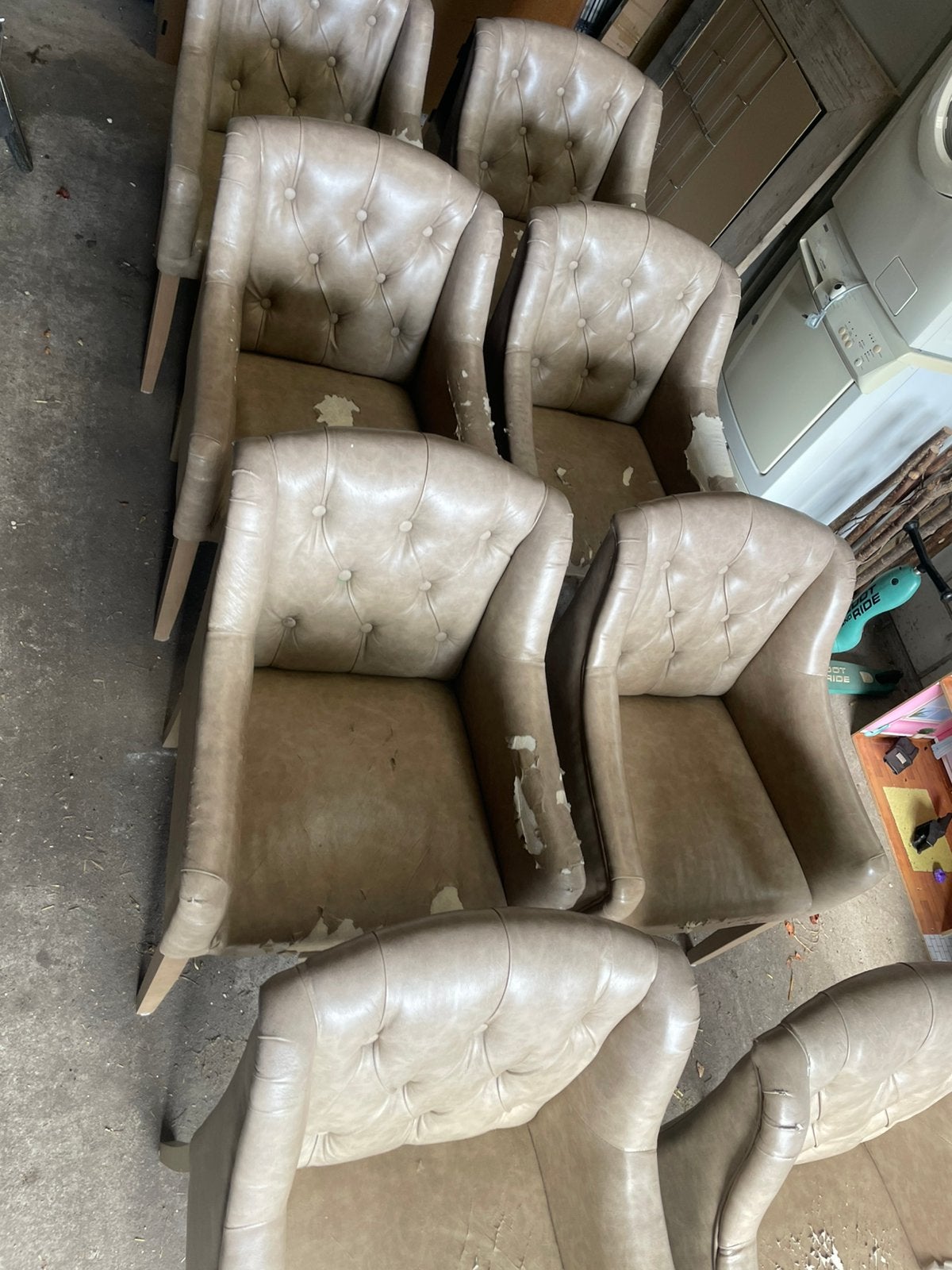8 stoelen, Antiek en Kunst, Ophalen