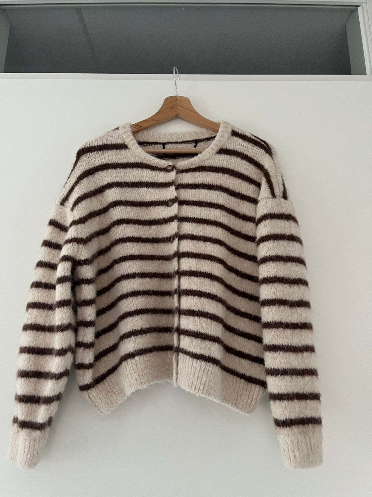 Vest beige/bruin, Ophalen, Zo goed als nieuw, Maat 38/40 (M), Beige