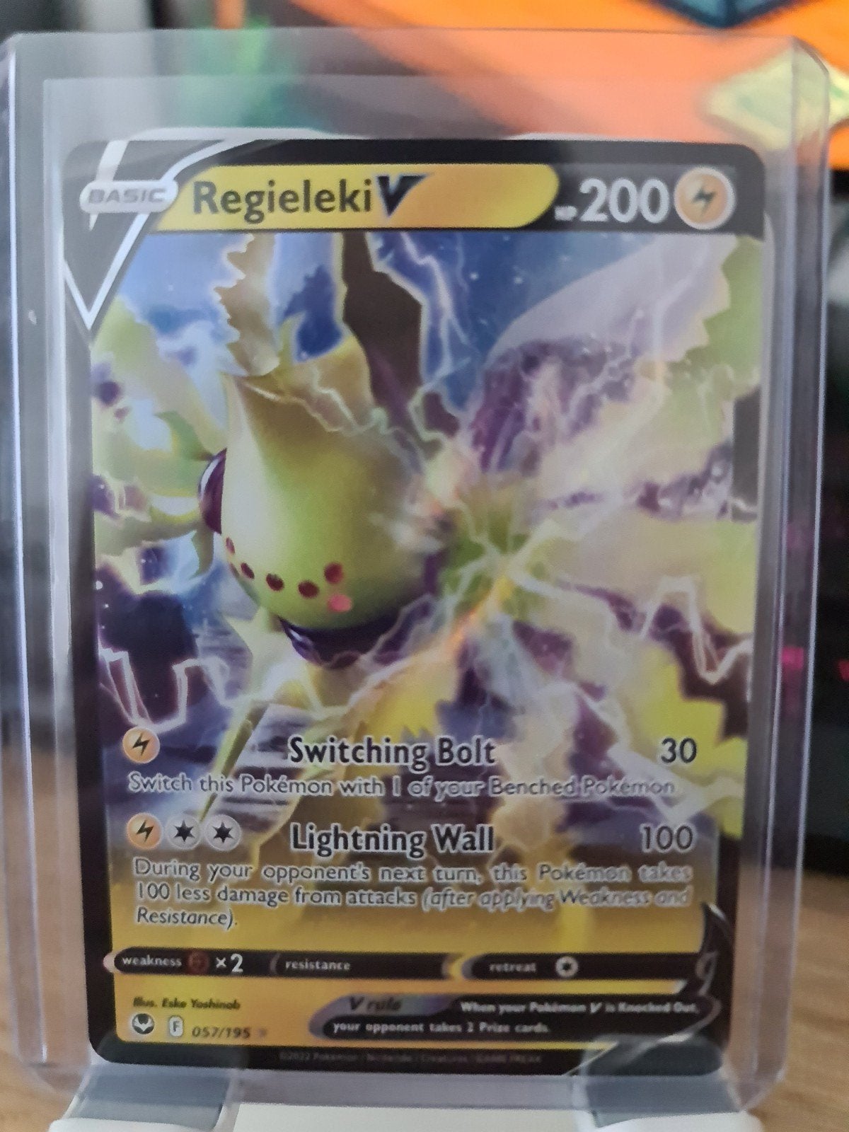 Regieleki V 057/195 - Pack Fresh NM Pokémon Kaart, Ophalen of Verzenden