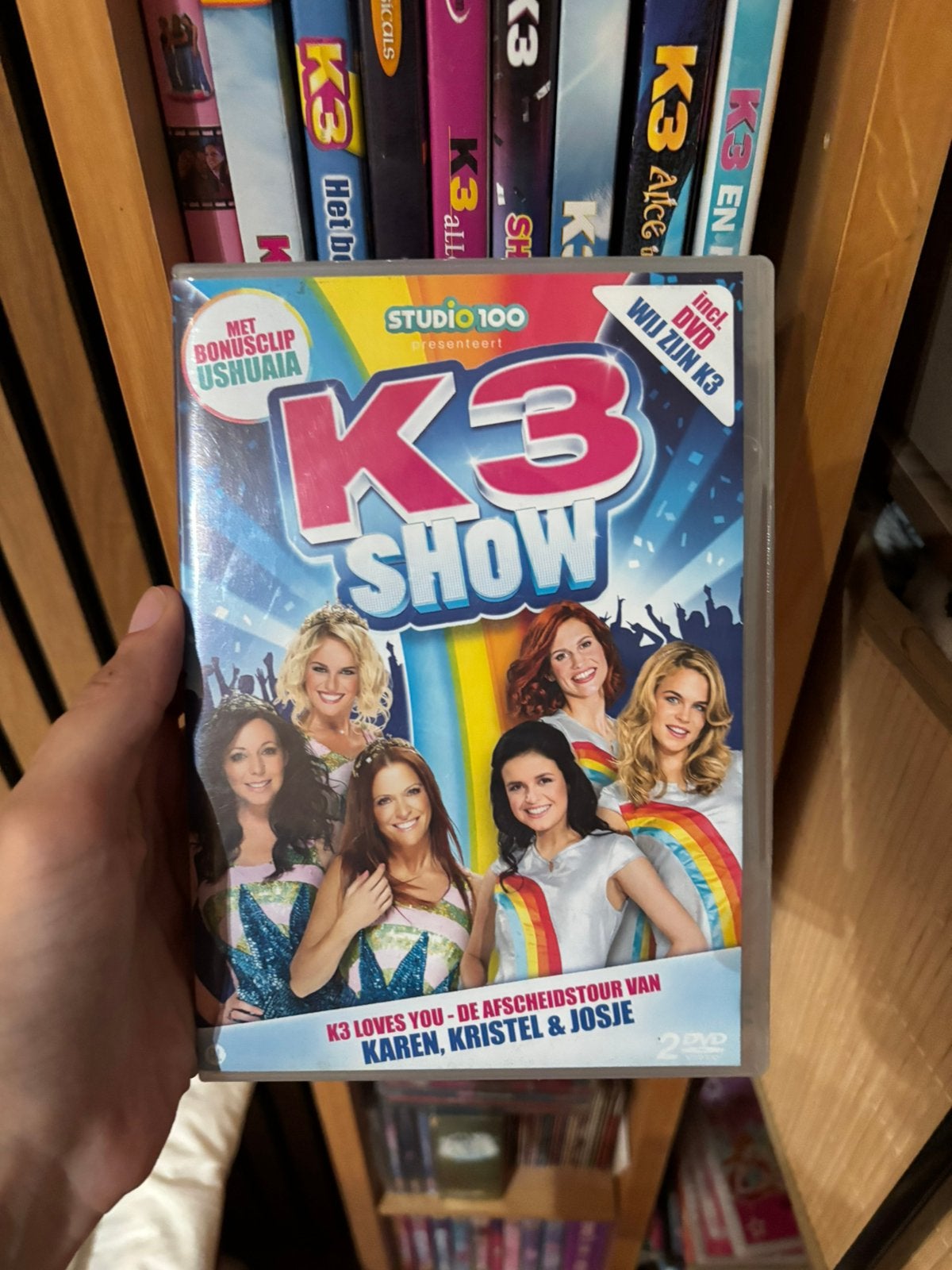 K3 dvd k3 afscheidstour dubbel dvd, Alle leeftijden, Ophalen of Verzenden, Zo goed als nieuw, Stand-up of Theatershow