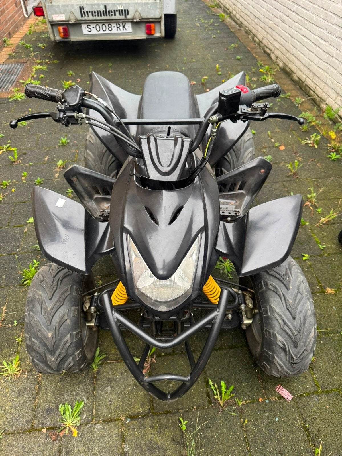 Stoere Zwarte Quad 70cc te koop! Zeer goede staat!, Ophalen