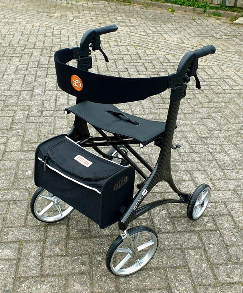 Lichtgewicht Rollator Excel GT Carbon 4,9 kilo NIEUW, Diversen, Lichtgewicht, Nieuw, Ophalen of Verzenden, Excel GT Carbon