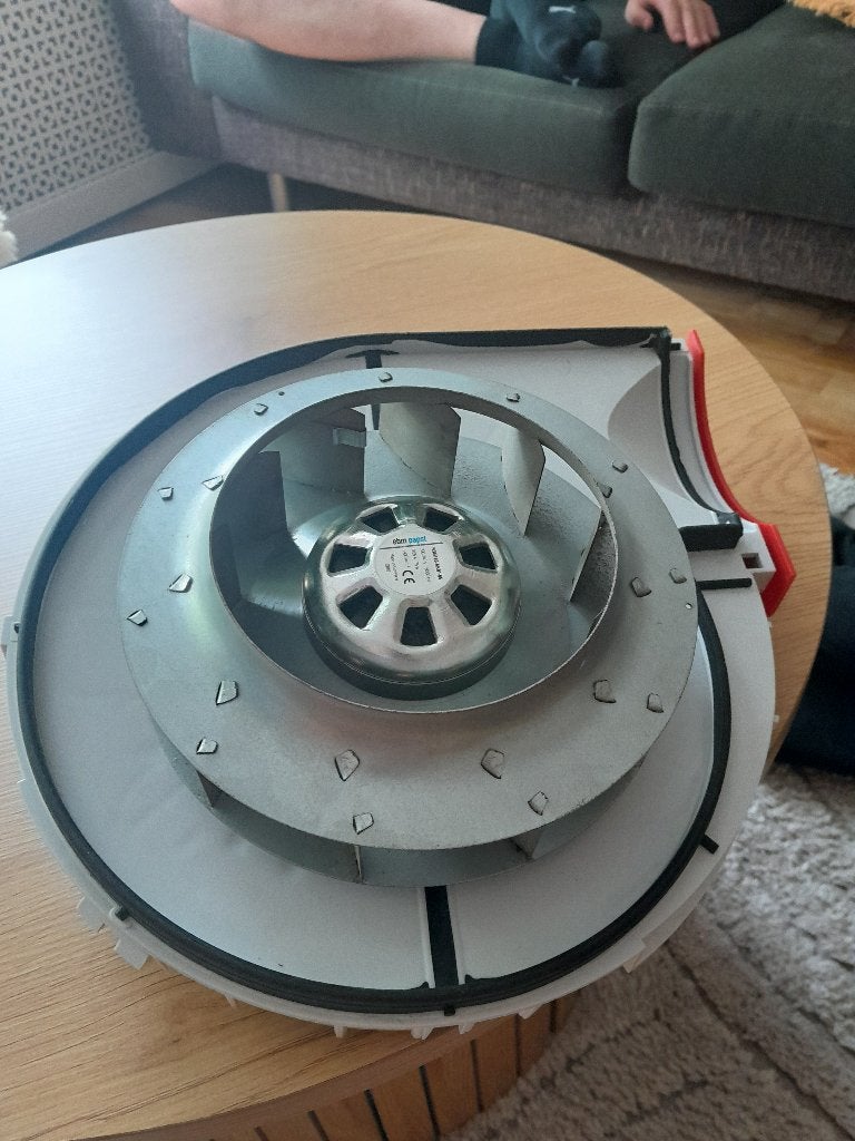 ventilatie motor Zehnder / Buva, Ophalen of Verzenden, Zo goed als nieuw, Ventilator