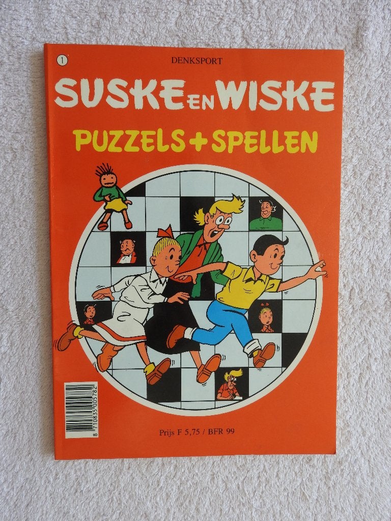 Suske en Wiske - Puzzels + Spellen, Eén stripboek, Ophalen of Verzenden, Zo goed als nieuw