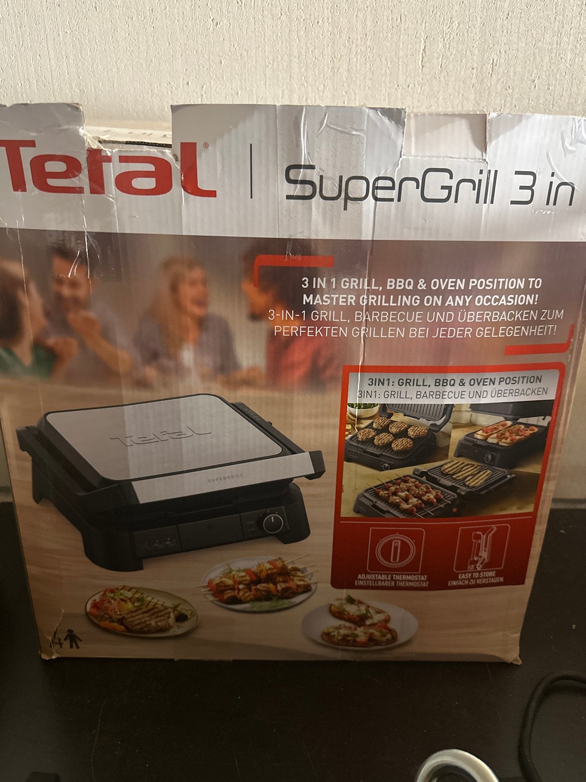 Tefal SuperGrill 3in1 - Nieuw in doos, ., Nieuw, Ophalen of Verzenden, Tafelgrill