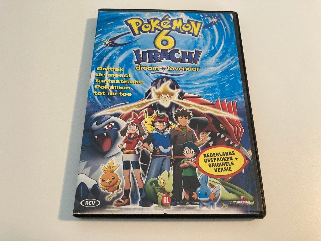 Pokemon 6 - Jirachi Droom Tovenaar DVD, Cd's en Dvd's, Vanaf 6 jaar, Ophalen of Verzenden, Zo goed als nieuw