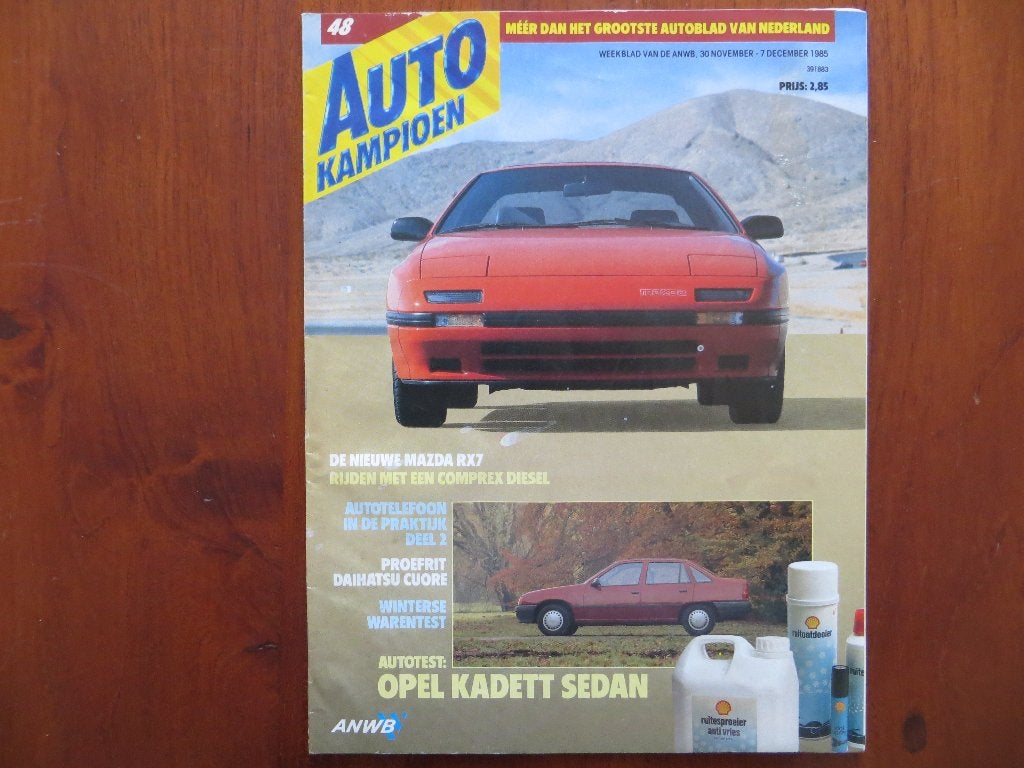 Autokampioen 48 1985 Mazda RX7, Daihatsu Cuore, Opel Kadett, Boeken, Ophalen of Verzenden, Nieuw, Mazda