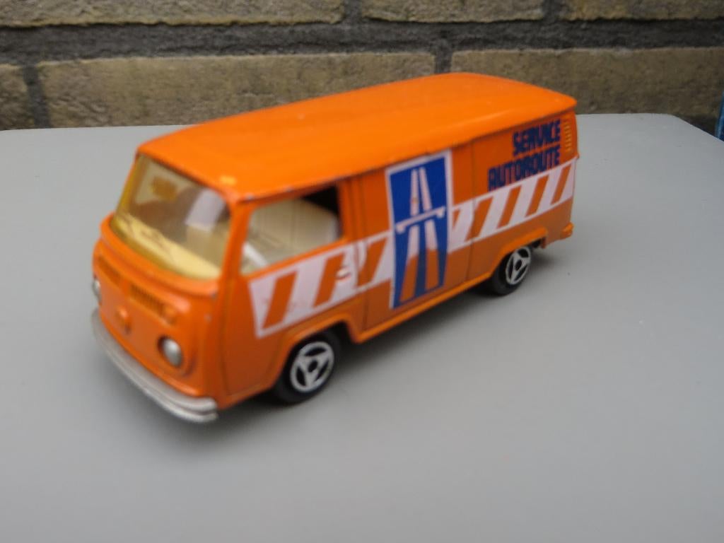 Majorette Volkswagen Tranporter T2 SERVICE AUTOROUTE, Ophalen of Verzenden, Zo goed als nieuw, Auto
