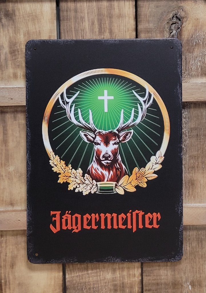 Jagermeister logo hert reclamebord van metaal wandbord deco, Verzamelen, Merken en Reclamevoorwerpen, Reclamebord, Info@deconoord.nl