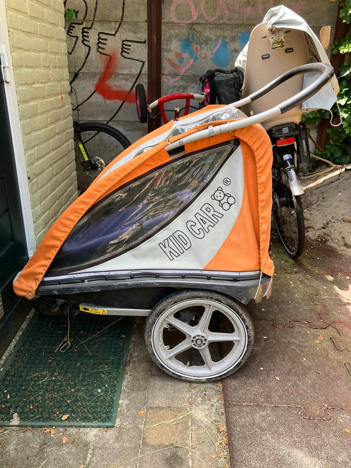 Fietskar Kid Car 2 personen, Ophalen, Zo goed als nieuw, Kinderkar, 40 tot 60 kg