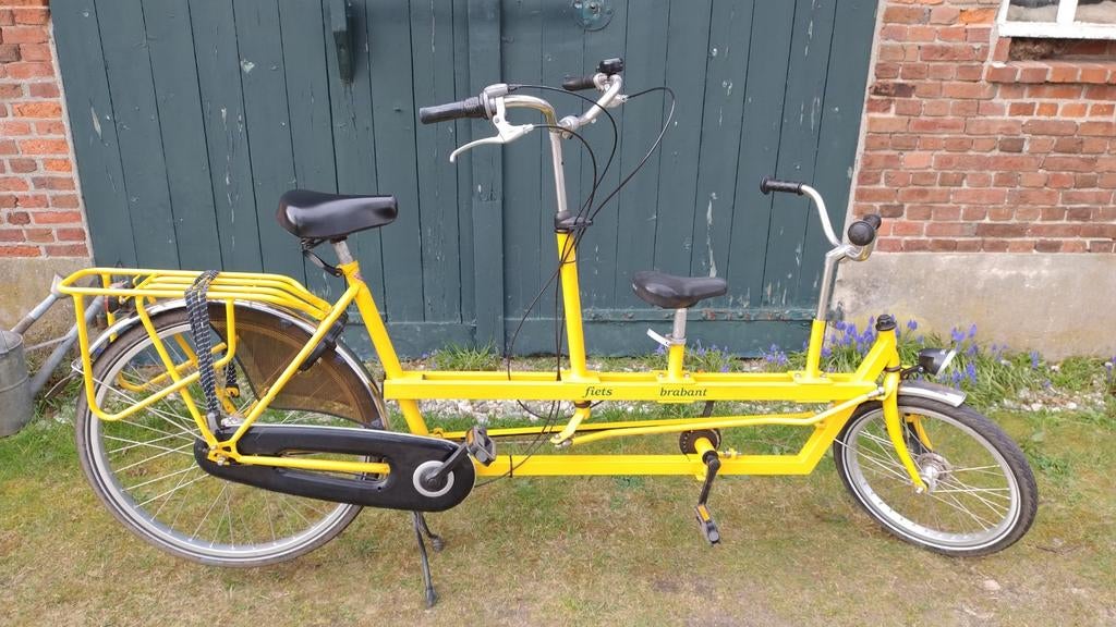 Onderwater ouder/kind tandem fiets geel, Fietsen en Brommers, Fietsen | Tandems, Ophalen, Minder dan 10 versnellingen, Minder dan 49 cm