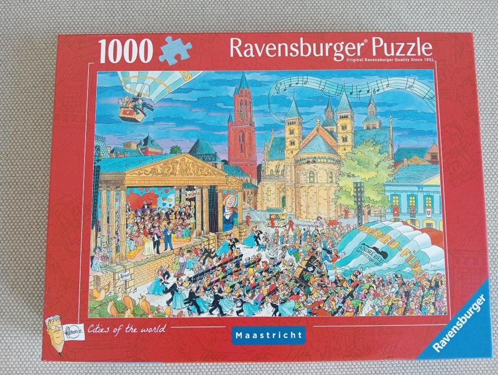 Ravensburger puzzel Maastricht 1000 stukjes, Hobby en Vrije tijd, Denksport en Puzzels, Ophalen of Verzenden, 500 t/m 1500 stukjes