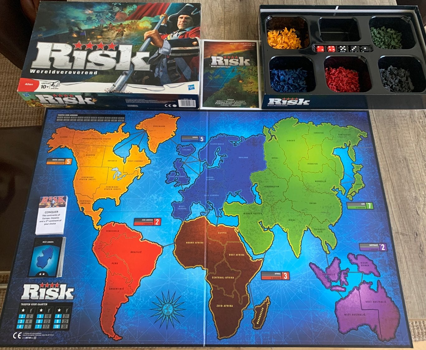 Risk Wereldoorlog Bordspel - Strategisch en Compleet, Drie of vier spelers, Ophalen of Verzenden, Gebruikt