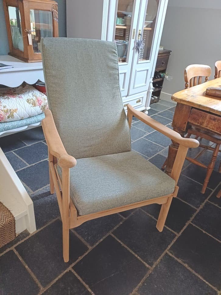 Skandinavische Vintage  Fauteuil, Antiek en Kunst, Curiosa en Brocante, Ophalen