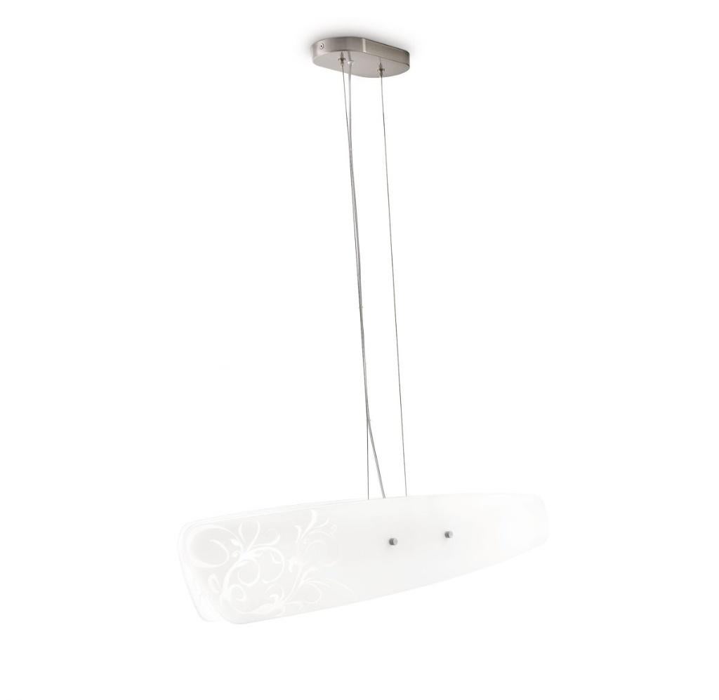 Pendellamp / Hanglamp PHILIPS myLiving Latu 2x23W -35% OFF!, Ophalen of Verzenden, Nieuw, Glas, 75 cm of meer