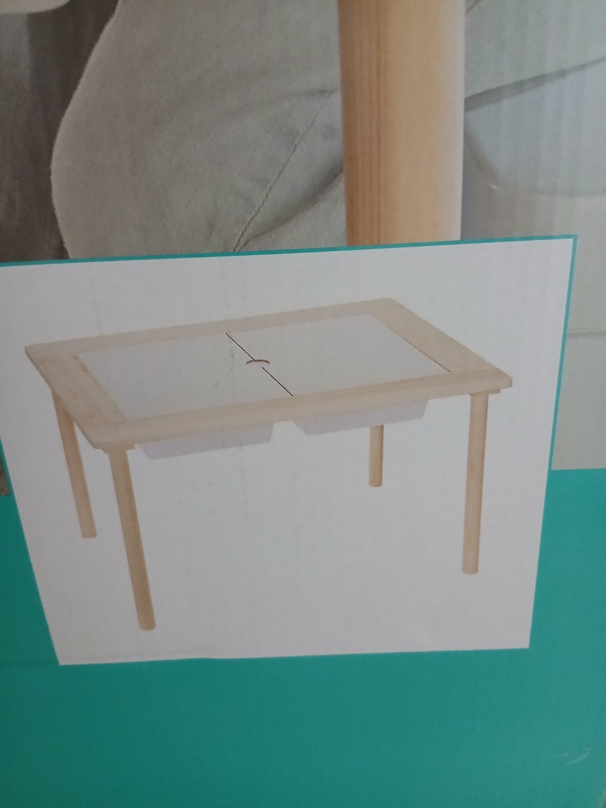 Kinder tafel met opberg bakken, Ophalen, Nieuw, Tafel(s) en Stoel(en)