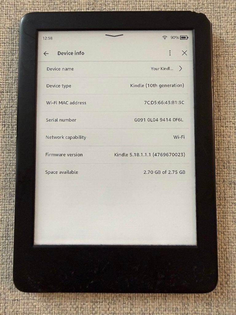 E-Reader Amazon Kindle 10.gen 4GB, Computers en Software, E-readers, Gebruikt, 6 inch of minder, Amazon Kindle, Ophalen of Verzenden