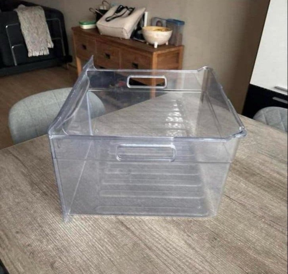 Transparante lade voor koelkast of vriezer 43 x 38x 28, Ophalen of Verzenden, Zo goed als nieuw, Minder dan 60 cm, Minder dan 85 cm