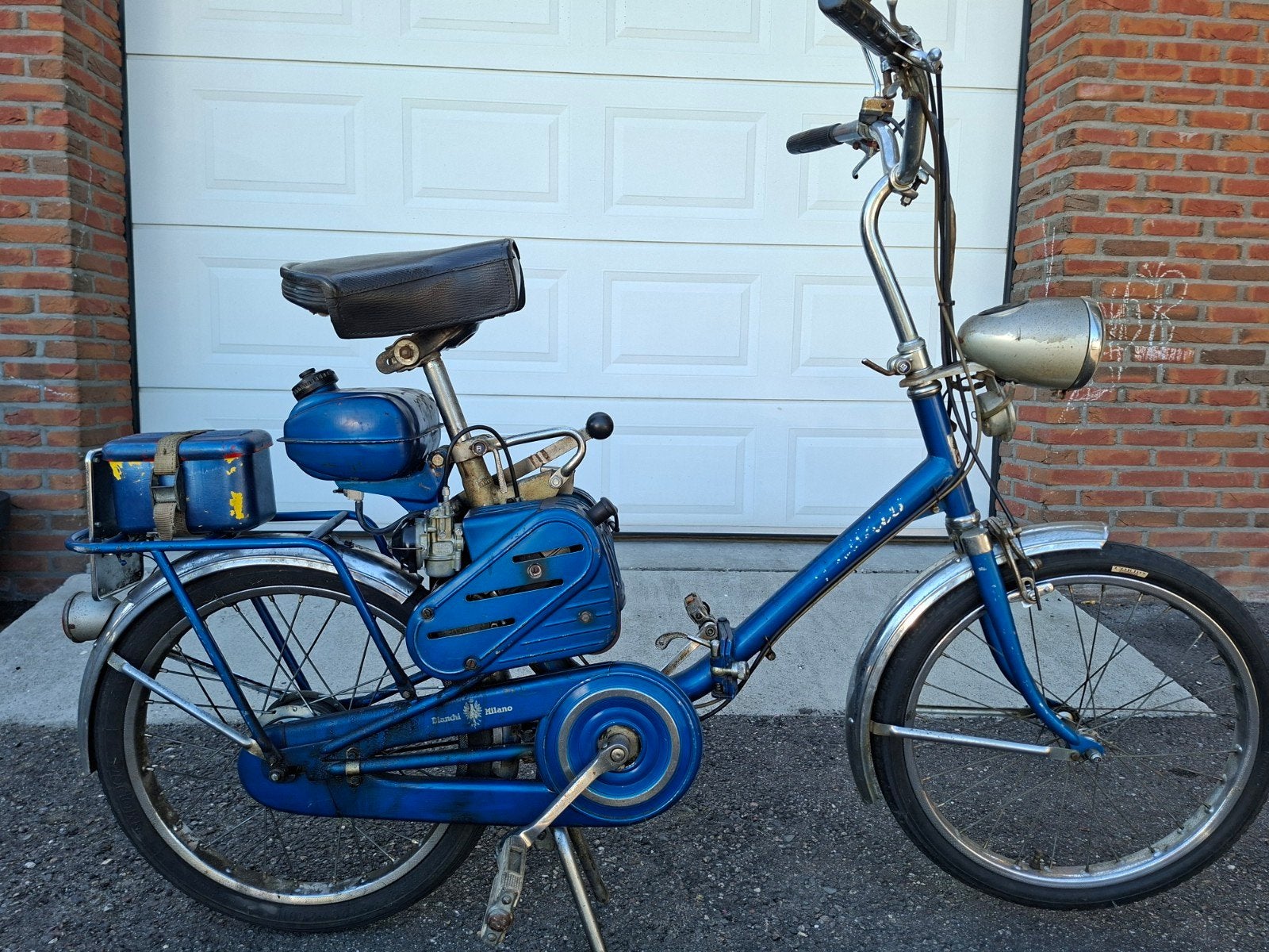 Bianchi Aquilotto zeldzame Italiaanse brommer vouwfiets, 49 cc, 1 versnellingen, Ophalen, Overige merken