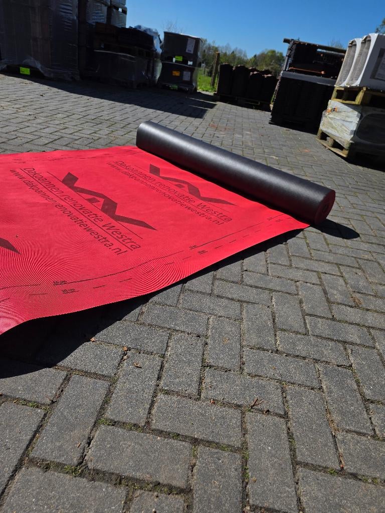 Damp open onderdakfolie 230grams, Ophalen, Nieuw, 15 m² of meer, Folie