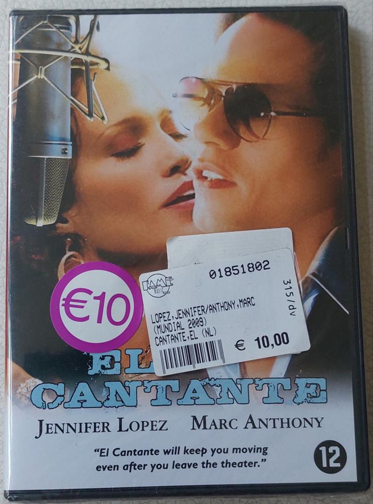 El Cantante DVD - Jennifer Lopez & Marc Anthony, Vanaf 12 jaar, Ophalen of Verzenden, Nieuw in verpakking, Overige genres