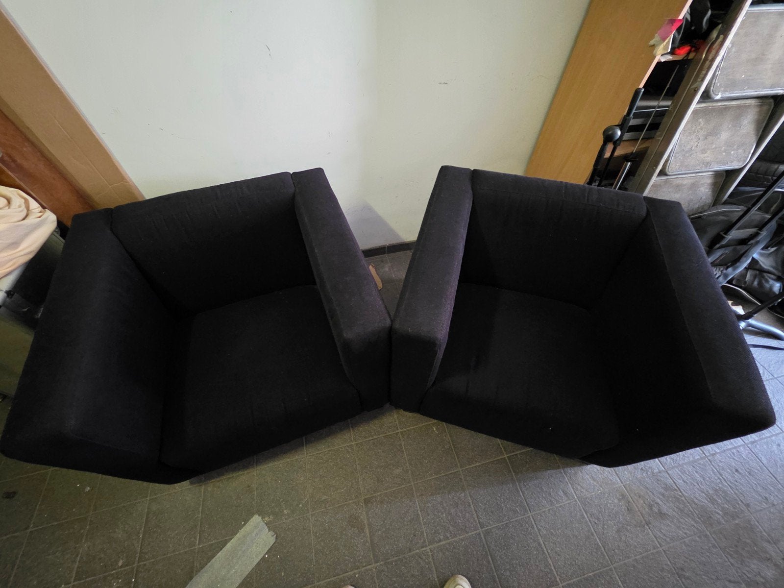 2 mooie zwarte stoelen te koop, Ophalen, Twee, Zwart, Zo goed als nieuw