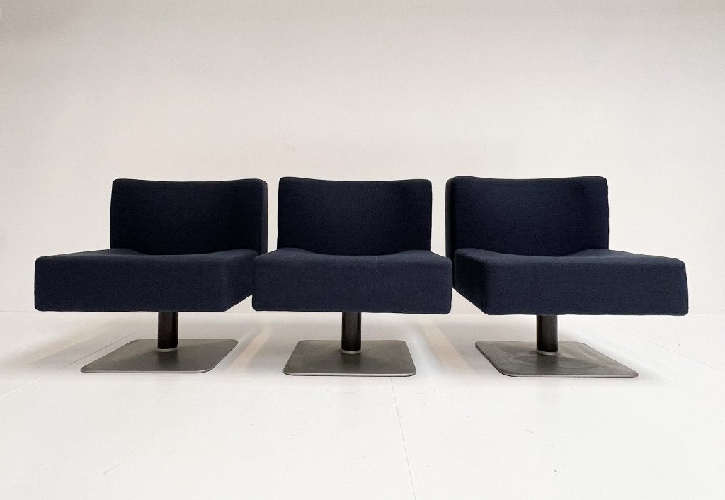Set van 3 Mauser modulaire fauteuils van Herbert Hirche, Huis en Inrichting, Gebruikt, Minder dan 75 cm, Design, Mauser