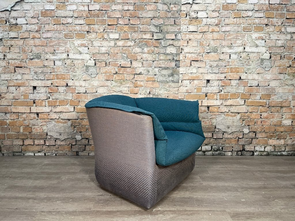 Moroso Coat Fauteuil – Blauw | Patricia Urquiola, Ophalen, Design, 75 tot 100 cm, Zo goed als nieuw