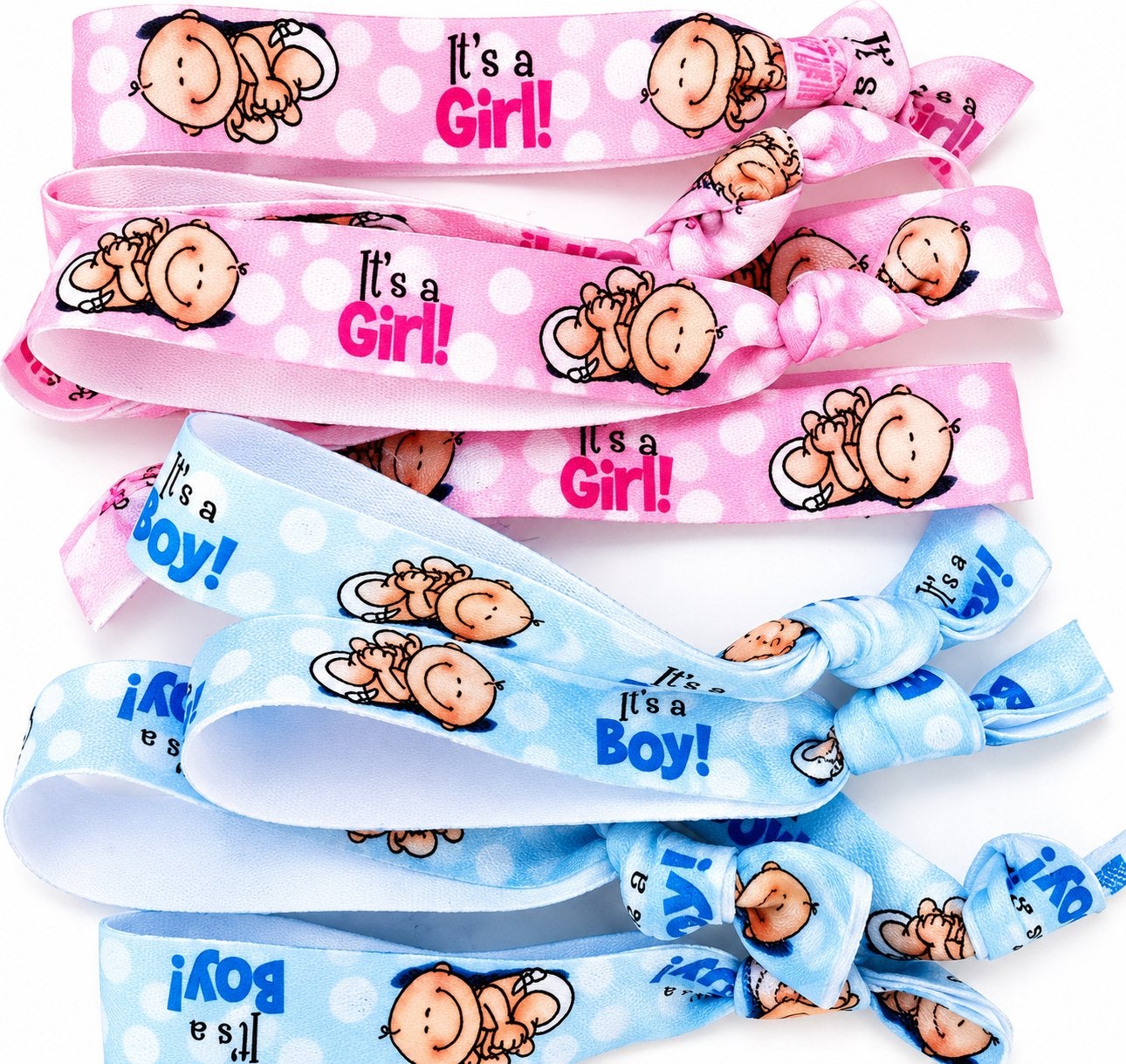 10 genderreveal armbanden voor 4,95!, Versiering, Nieuw, Ophalen of Verzenden, Info@sweet-one.nl