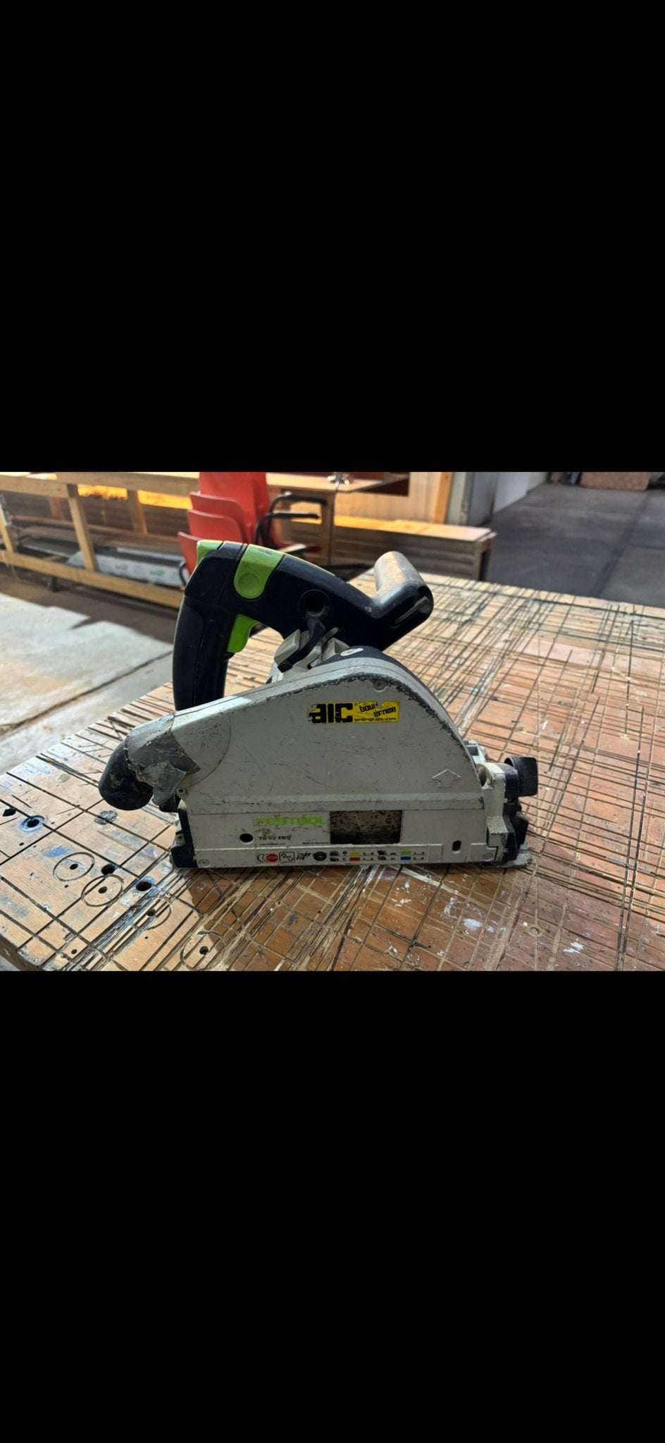 Festool TS 55 EBQ invalzaag - Gebruikt, Doe-het-zelf en Verbouw, Ophalen, Gebruikt, Invalzaag, 30 tot 70 mm