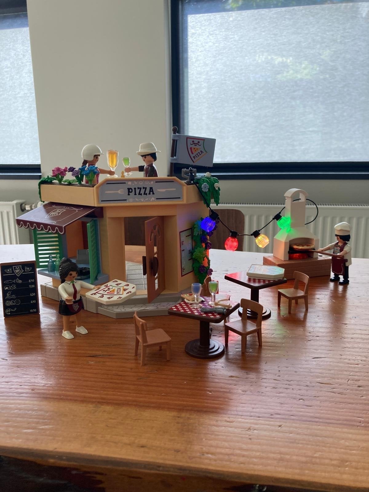 Playmobil Pizza Restaurant met Oven en Accessoires, Ophalen of Verzenden, Zo goed als nieuw, Jongen of Meisje
