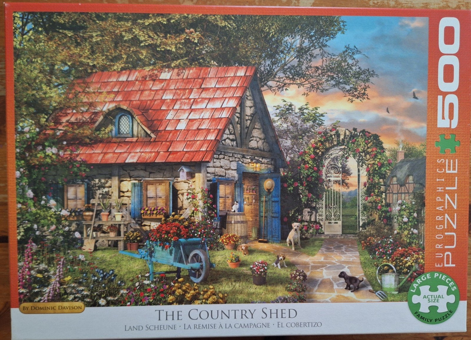 Eurographics puzzel 500 grote stukjes, Ophalen of Verzenden, 500 t/m 1500 stukjes, Zo goed als nieuw, Legpuzzel
